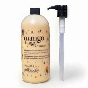 Philosophy Mango Tango Ice Cream 3 n 1 Shower Gel Bubble Bath Shampoo  32 Oz